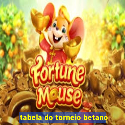 tabela do torneio betano